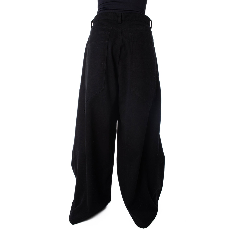 Chemical Black - Ellis Unisex Wide leg trousers - Black